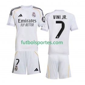 Camiseta Real Madrid Vinicius Junior 7 Niño Primera Equipación 2025/2026